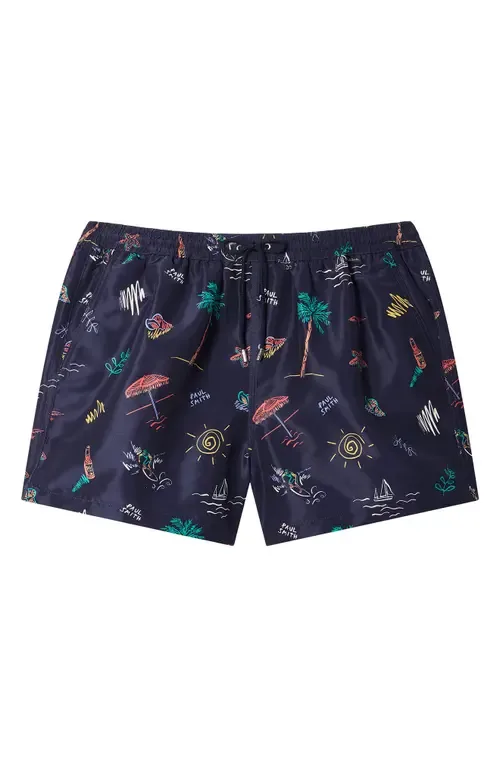 Beach Scene Swim Trunks by PS Paul Smith