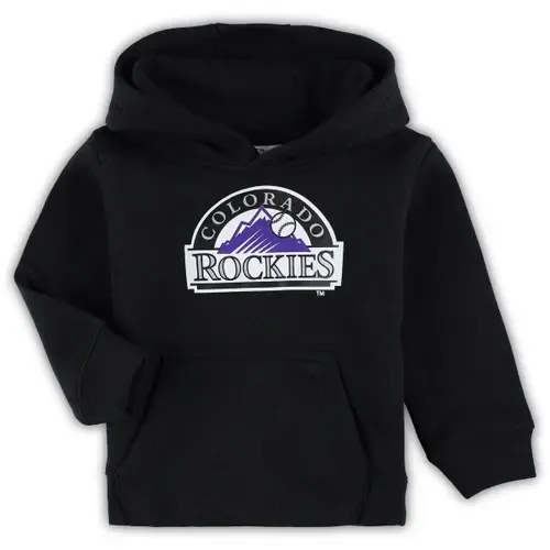 Colorado Rockies Team Primary Logo Fleece Pullover Hoodie by Outerstuff