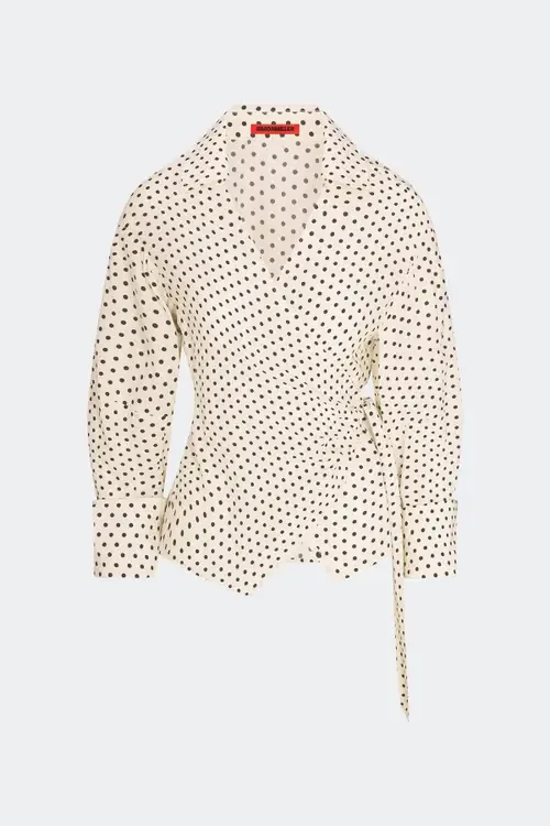 Anya Crepe Wrap Top by SIMONMILLER