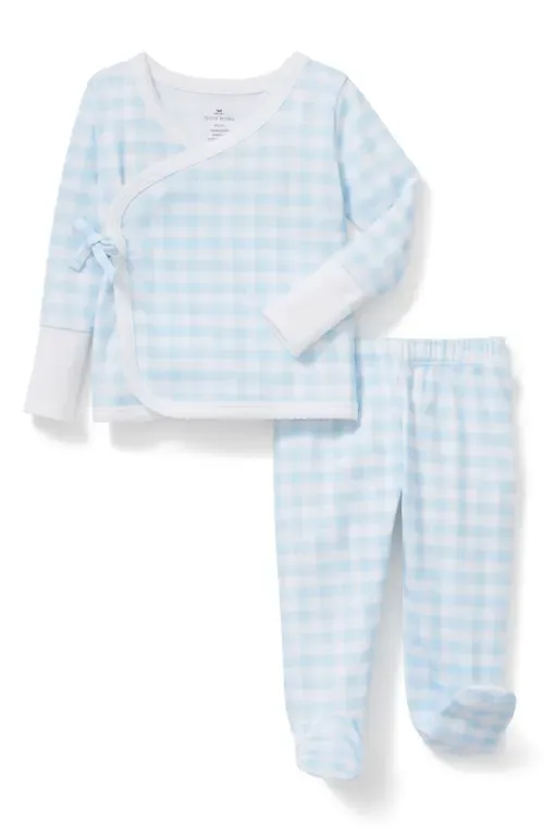 Pima Cotton Wrap Top & Footed Pants Set by Petite Plume