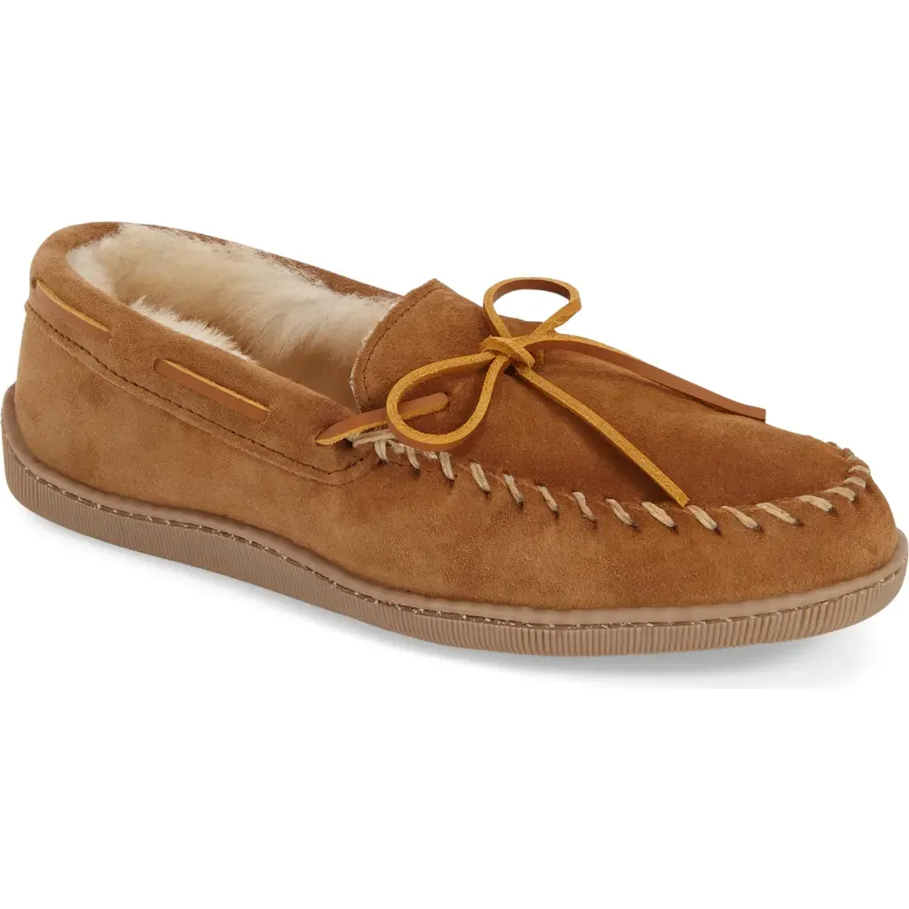 Genuine Shearling Lined Slipper by Minnetonka