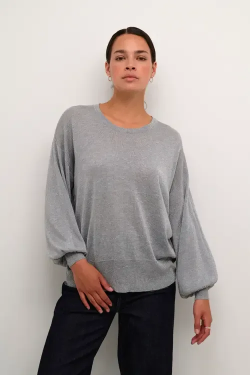 KAankra Shimmer Knit Round Neck Pullover by Kaffe