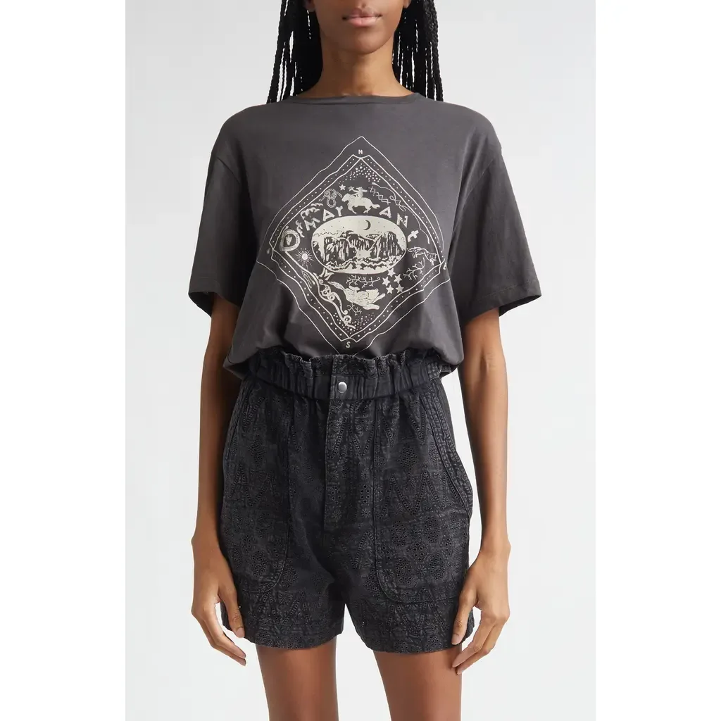 Zewel Oversize Graphic T-Shirt by Isabel Marant Étoile