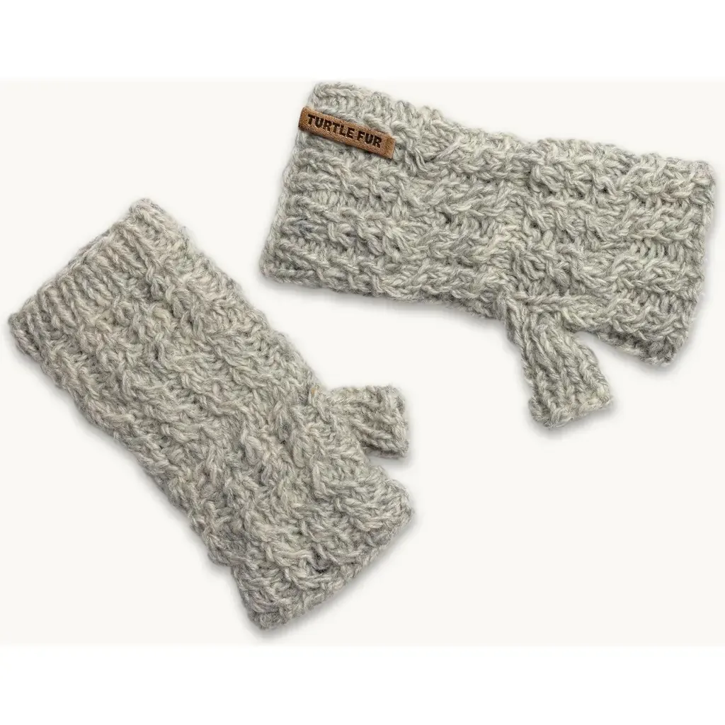 Mika Wool Fingerless Mittens by Turtle Fur