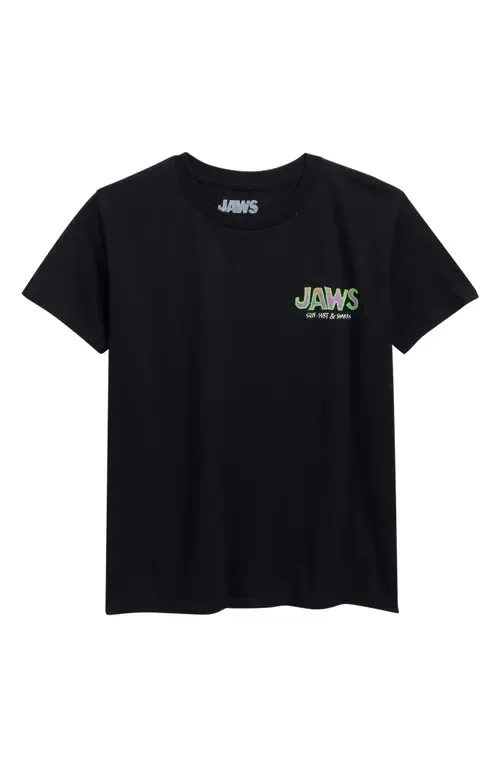 Jaws Doodle Cotton Graphic T-Shirt by The Forecast Agency