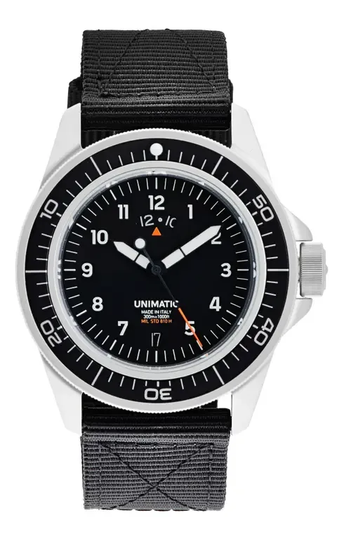 Modello Uno GMT Toolwatch UT1-GMT Nylon Strap Diving Watch, 41.5mm by UNIMATIC