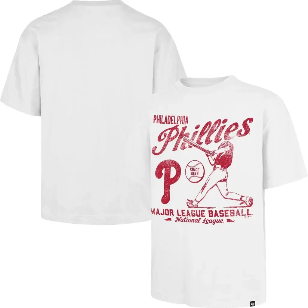 '47 White Philadelphia Phillies Regional Batter Foundation T-Shirt