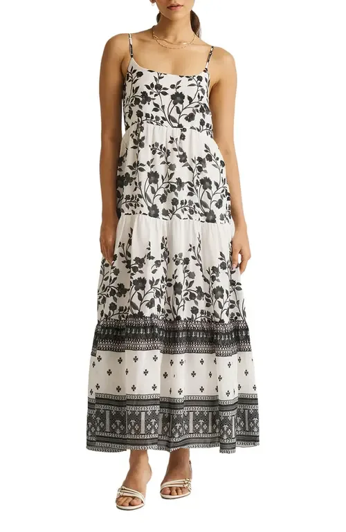 Strappy Tiered Maxi Dress by Reistor