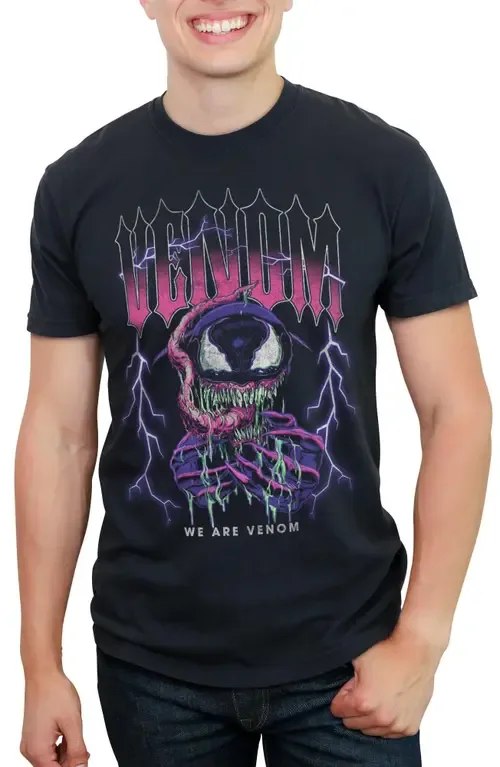 We Are Venom Lightning Short Sleeve Graphic T-Shirt by Marvel: Venom
