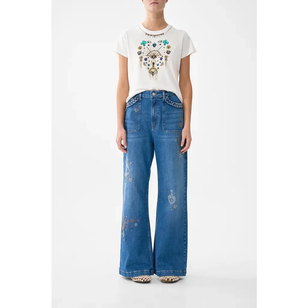 Slim Fit Round Neck T-Shirt by Camilla