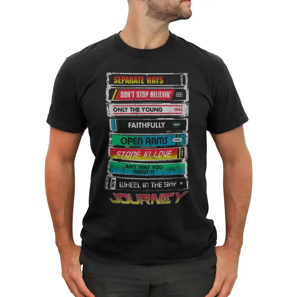 Tape Deck Stack Short Sleeve Graphic T-Shirt by JOURNEY