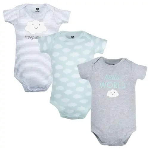 All-Season Cotton One-Piece Garment Set of 3 by Hudson Baby