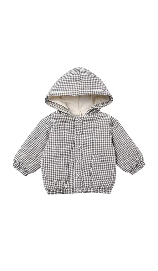 Hooded Woven Jacket by QUINCY MAE