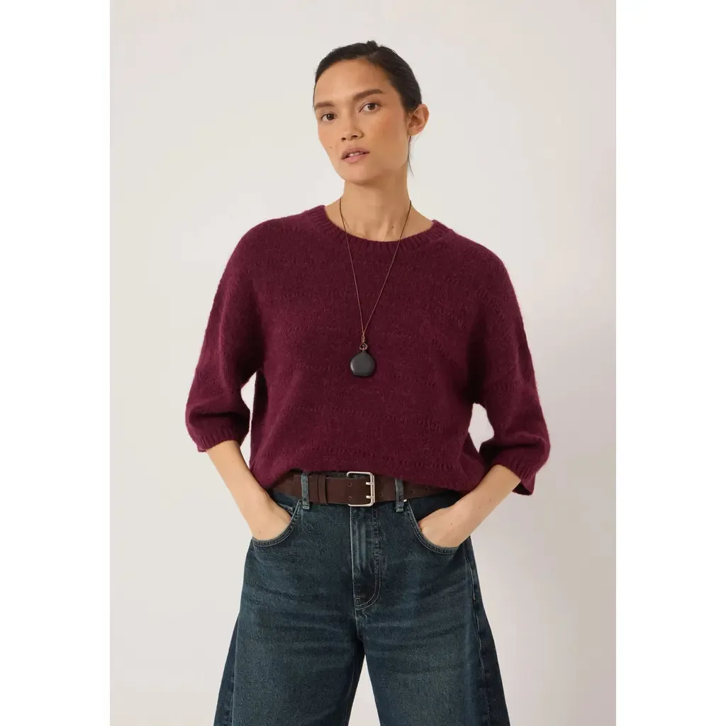 Arlette Gathered Sleeve Tee by Hush