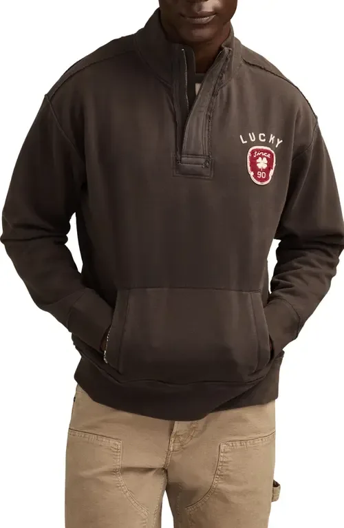 Half Zip Logo Sweatshirt by Lucky Brand
