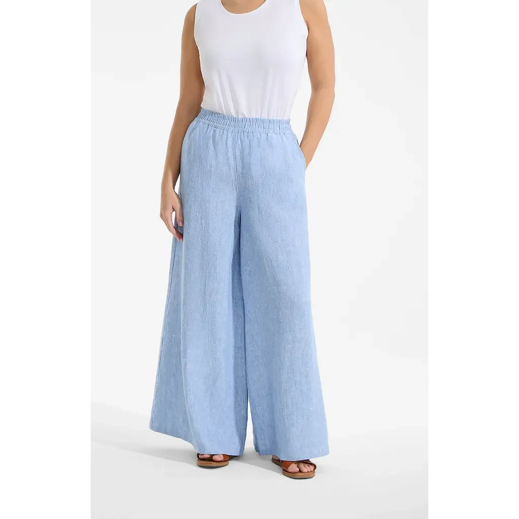 High Rise Palazzo Pants by Lands' End