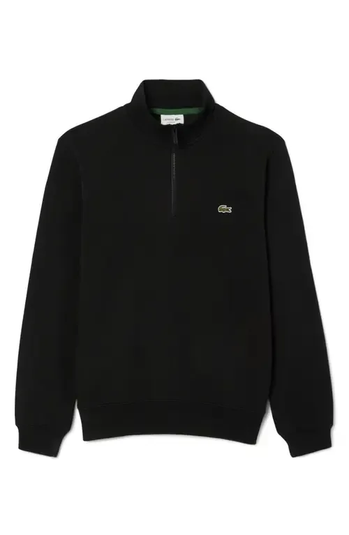 Cotton Fleece Half Zip Pullover by Lacoste