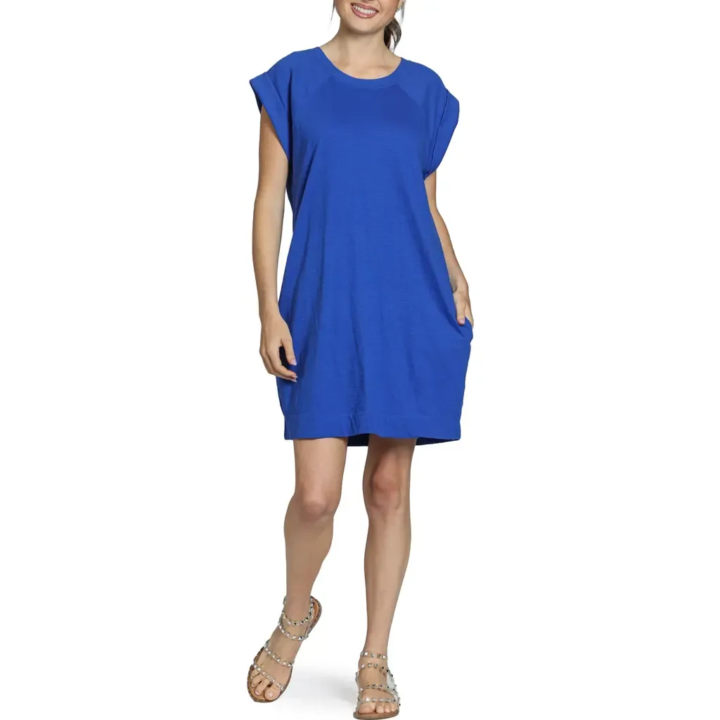 Raglan Cap Sleeve Cotton Shift Dress by APNY