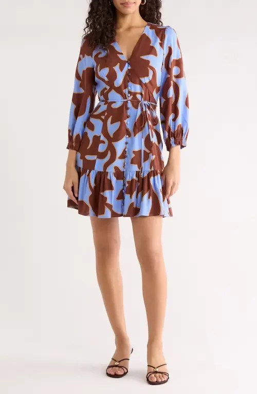 Briley Abstract Roana Midi Dress by SUGARLIPS