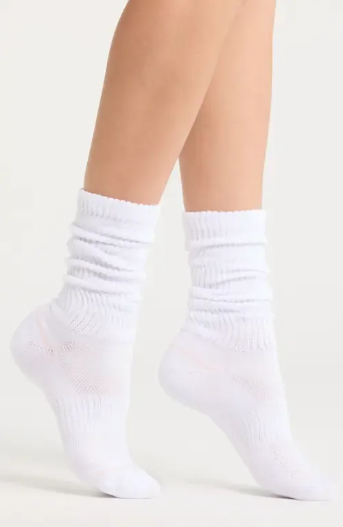 Athleisure Slouch Rib Crew Socks by Nordstrom