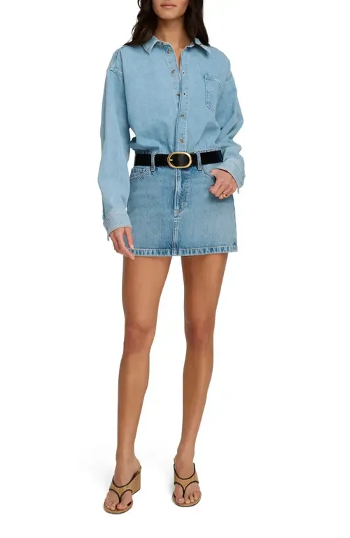 Layla Denim Mini Dress by Favorite Daughter