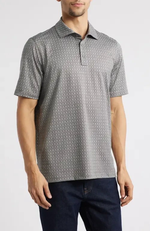 XC4® + Cool Degree™ Geo Print Performance Golf Polo by Johnston & Murphy
