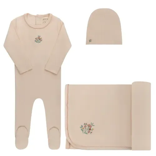 Floral Embroidered Collection Layette Set by Ely's & Co.