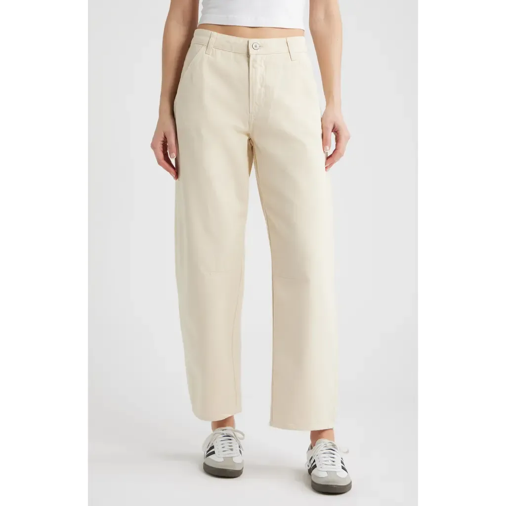 Barrel Leg Cotton Chinos by Brooklyn Industries