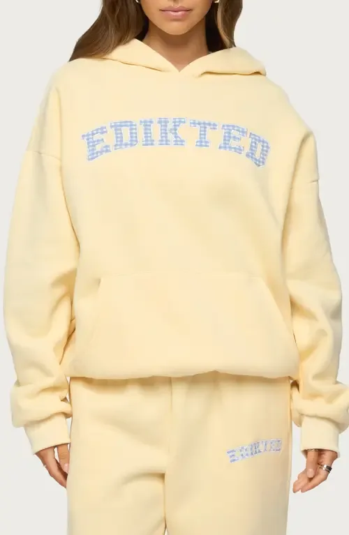 Lover Oversize Cotton Blend Hoodie by EDIKTED