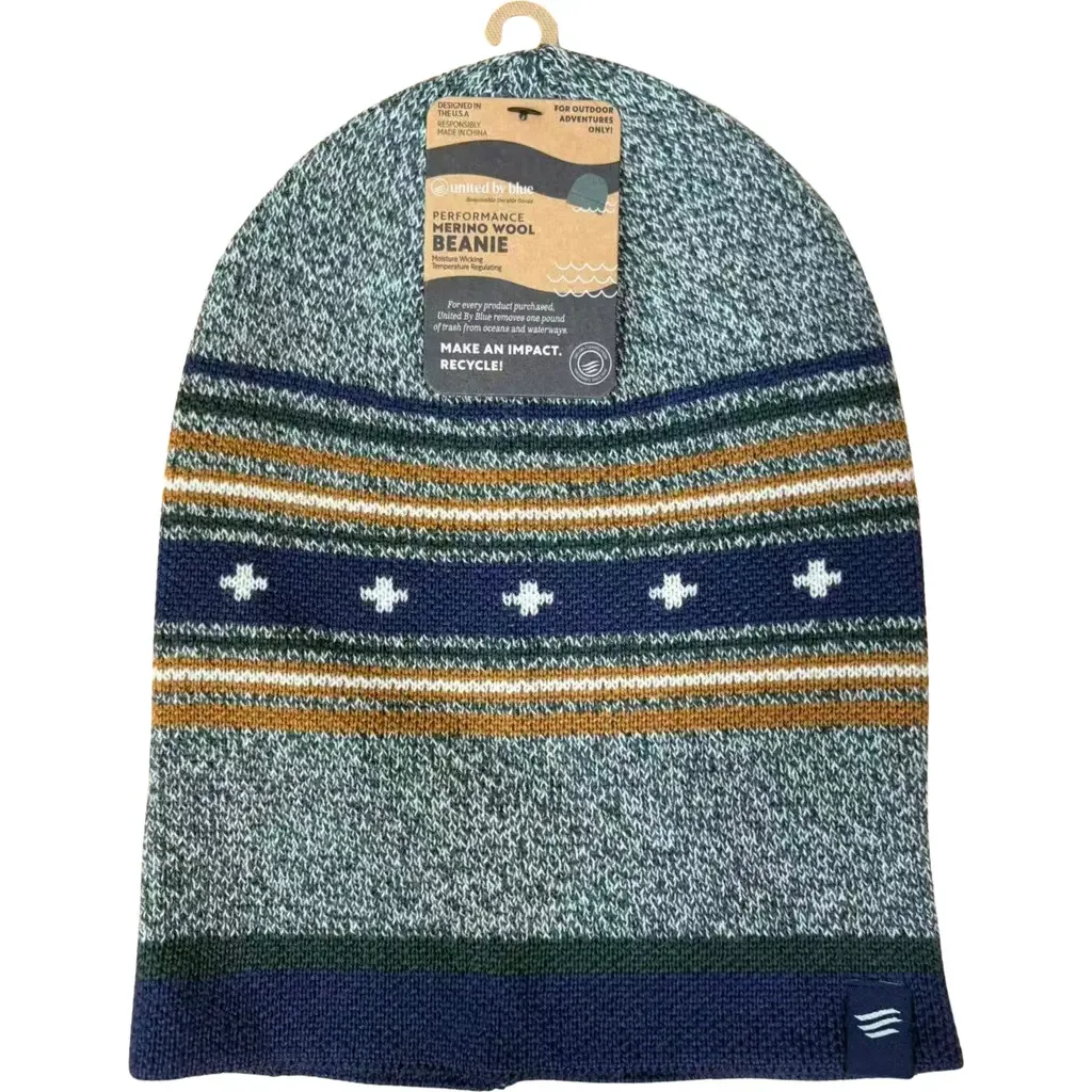 The Merino Wool Slouchy Modern Fair Isle Beanie by United By Blue