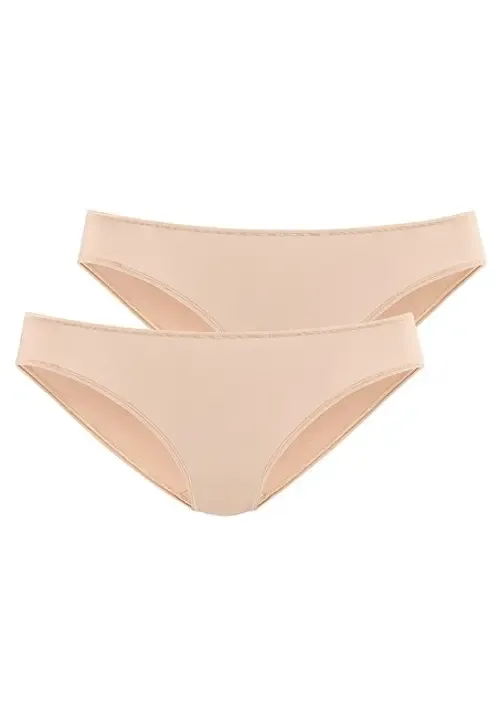 2 Pk Basic Hipster Panties by LASCANA