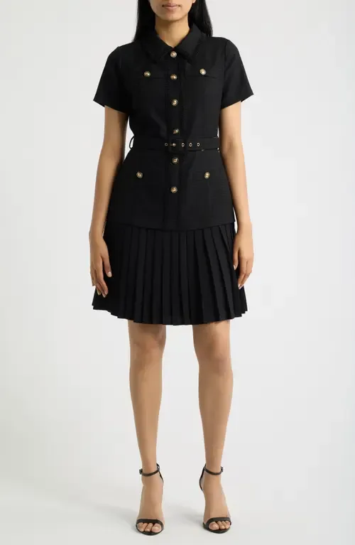Mixed Media Shirtdress