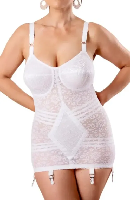 Extra Firm Floral Body Briefer by Rago