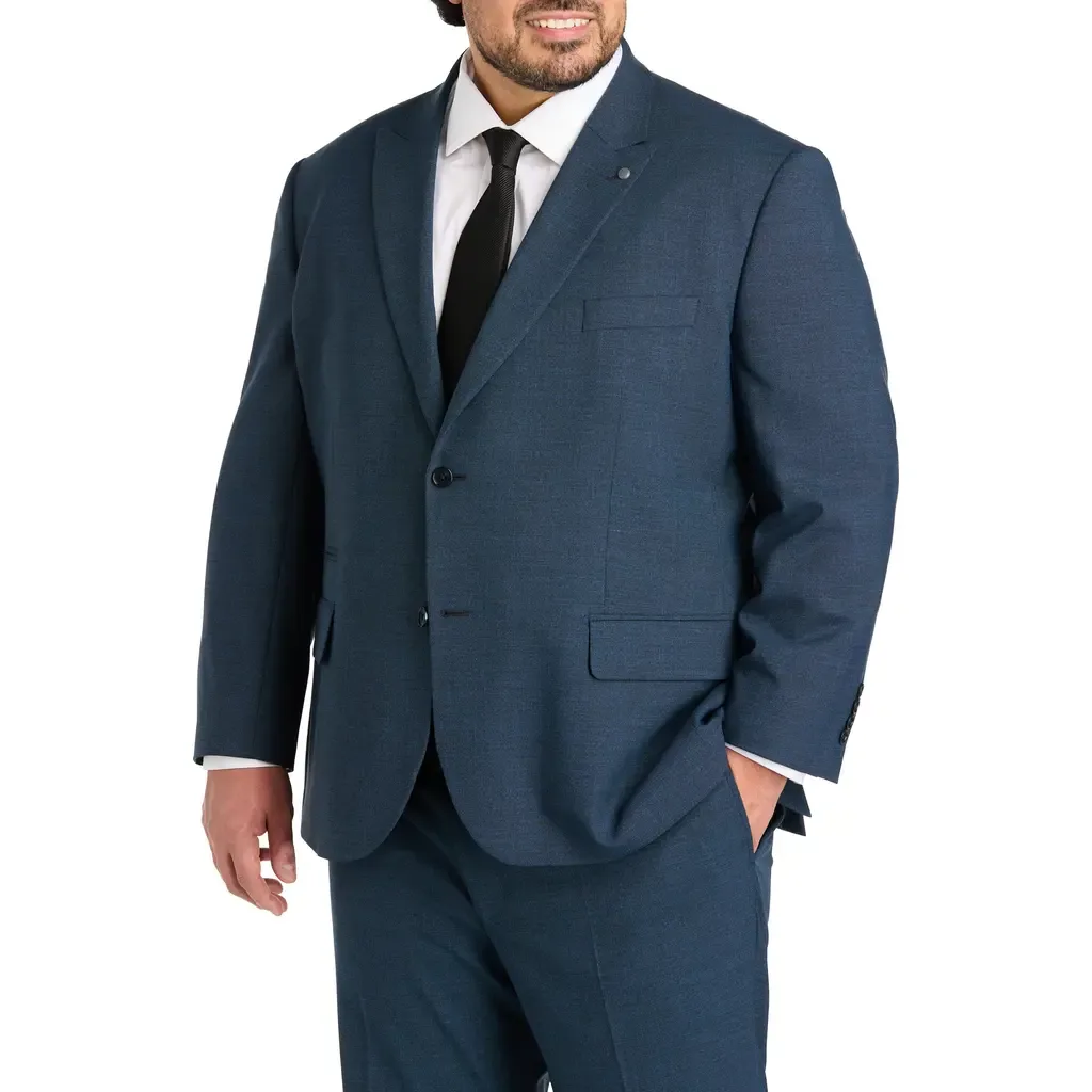 Jacket-Relaxer Performance Mélange Suit Jacket by Synrgy by DXL