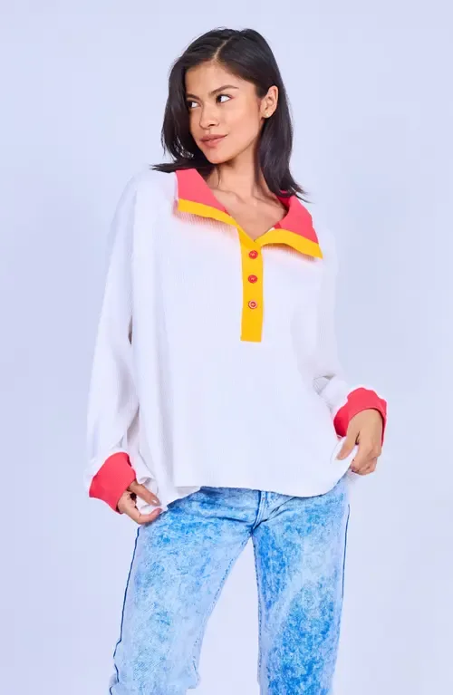 Ripple Rib Pullover by MOKUYOBI