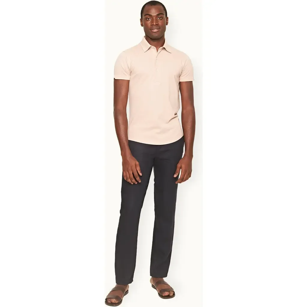 Cornell Linen Tailored Fit Washed Linen Trousers by Orlebar Brown