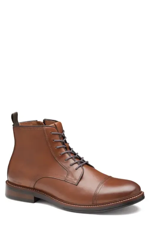 Durham Waterproof Cap Toe Boot by Johnston & Murphy