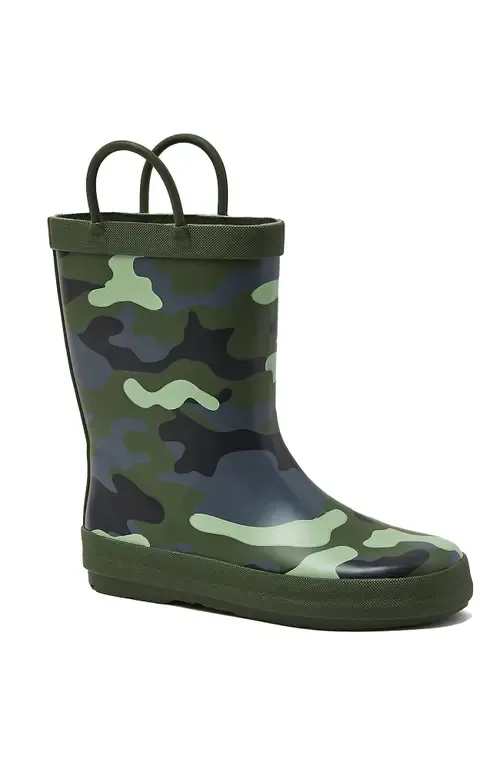 Pull on Splash Rubber Rain Boots by Lands' End
