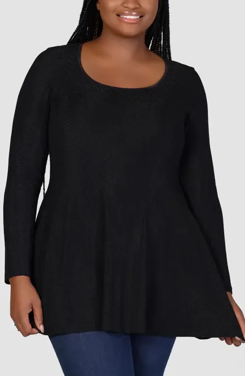 Metallic Tunic Top by 24seven Comfort Apparel