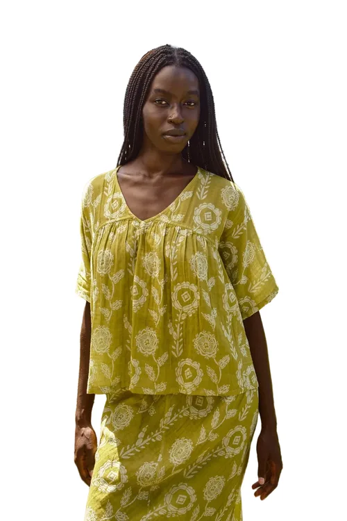 Maura Reversible V-Neck Top by Ace & Jig