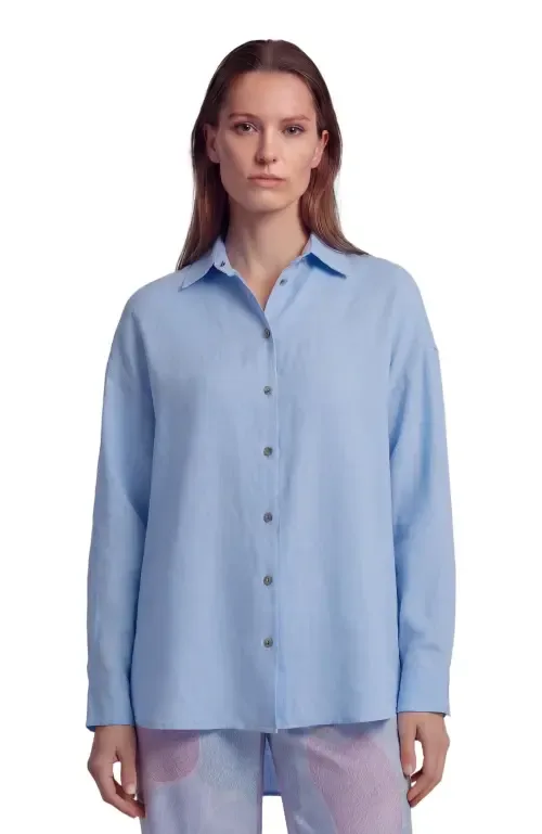 Long Sleeve Linen Shirt by Lords of Harlech