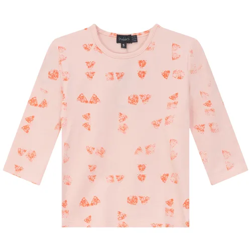 Faded Art Long Sleeve Crew Neck Top by Puddles