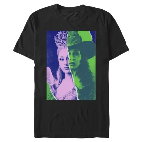 Glinda and Elphaba Tonal Poster Short Sleeve Graphic T-Shirt by Wicked: For Good