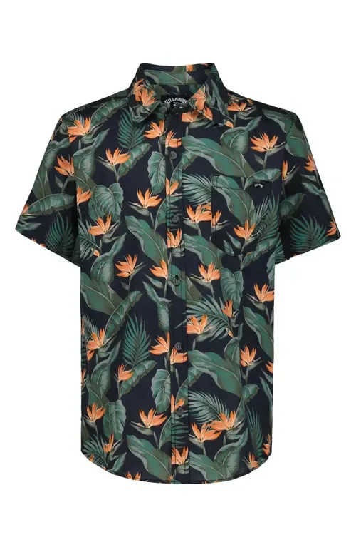 Sundays Tropical Short Sleeve Button-Down Shirt by Billabong