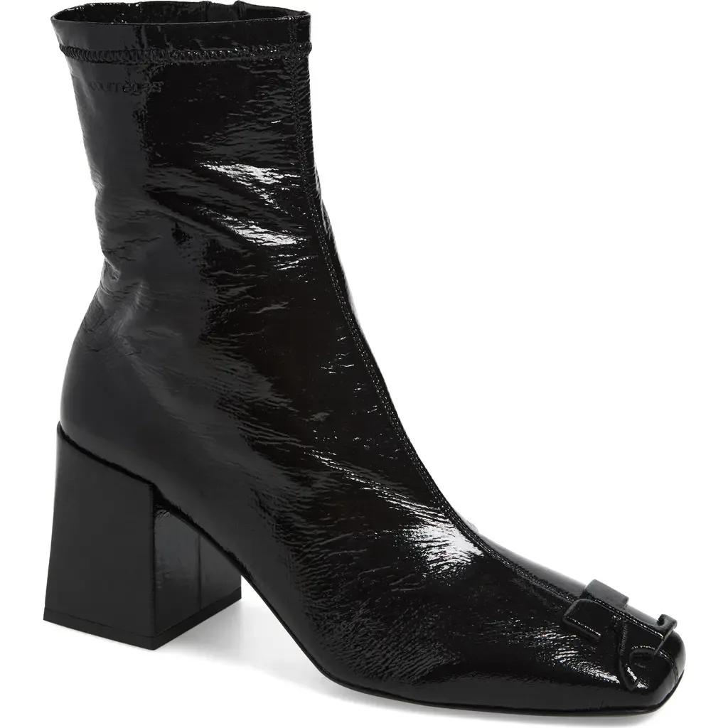 Re-Edition Vinyl Ankle Boot by Courrèges