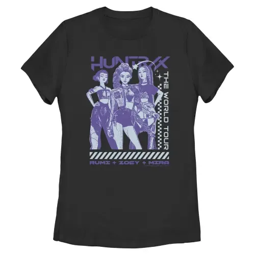 Rumi Zoey Mira Tour Short Sleeve Graphic T-Shirt by KPop Demon Hunters