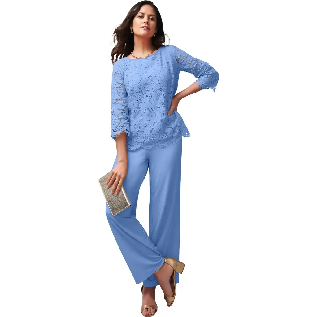 Popover Lace Jumpsuit by Jessica London