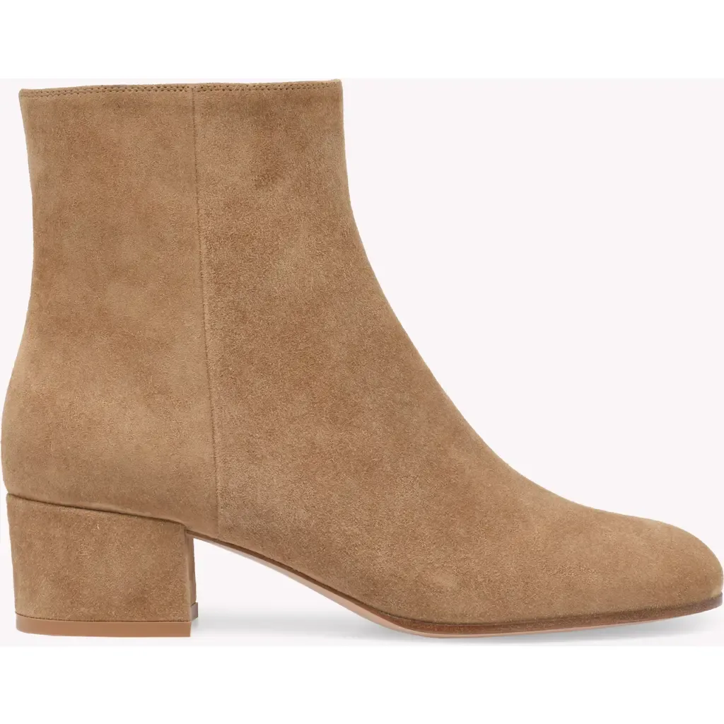 Joelle 45 Booties in Suede by Gianvito Rossi