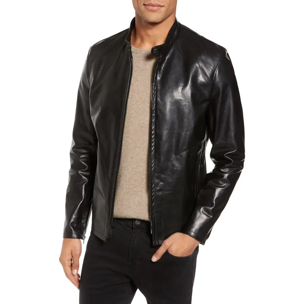 Café Racer Unlined Cowhide Leather Jacket by Schott NYC
