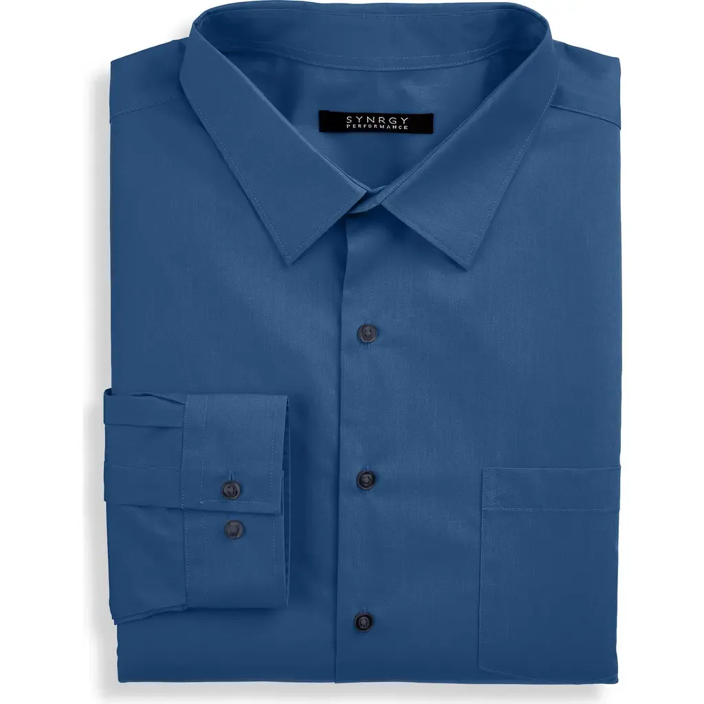 Performance Heather Dress Shirt by Synrgy by DXL